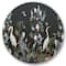 Designart - Chinoiserie With Birds and Peonies IV - Traditional Metal Circle Wall Art